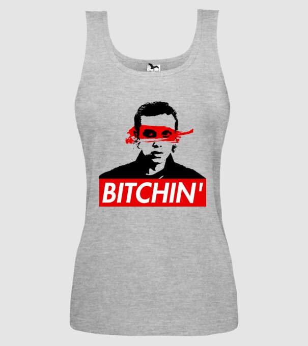 bitchin eleven model gri pe tricou