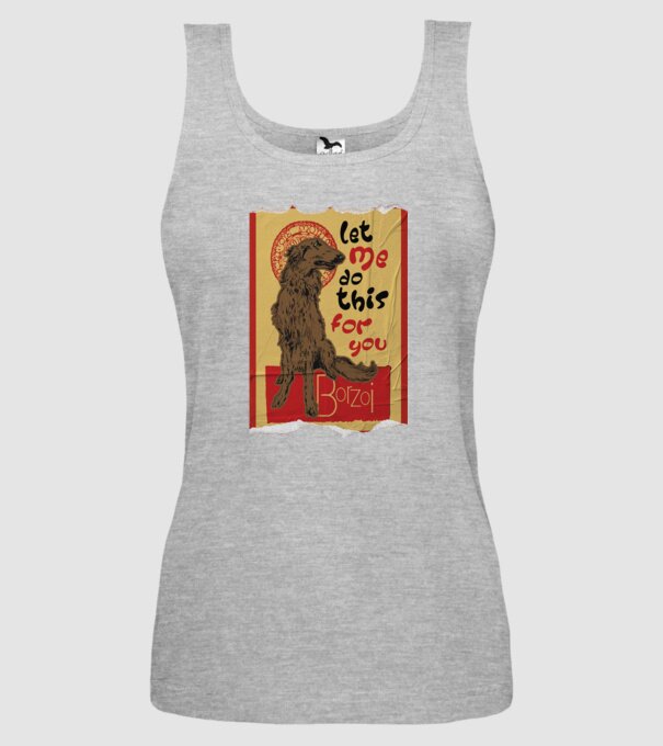 BORZOI retro poster chat noir poster texture model gri pe tricou