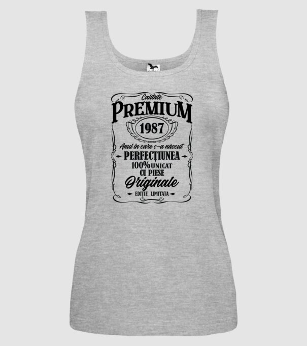 calitate premium -1987 - anul în care s-a născut - perfecțiunea - 100% unicat, cu piese originale, ediție limitată model gri pe tricou