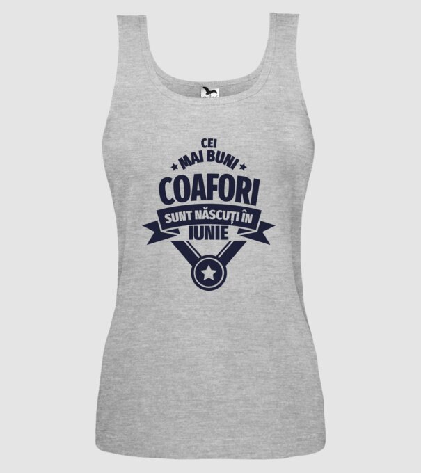 Cei mai buni coafori sunt născuți în Iunie model gri pe tricou