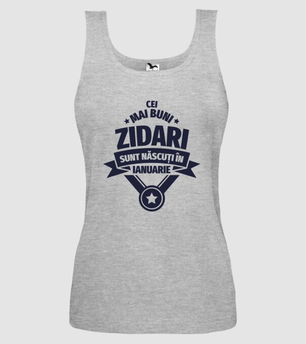 Cei mai buni zidari sunt născuți în Ianuarie model gri pe tricou