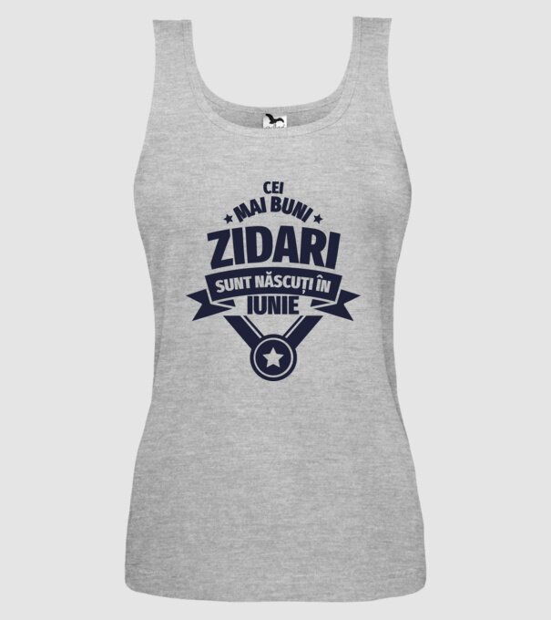 Cei mai buni zidari sunt născuți în Iunie model gri pe tricou