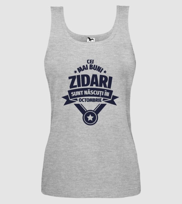 Cei mai buni zidari sunt născuți în Octombrie model gri pe tricou