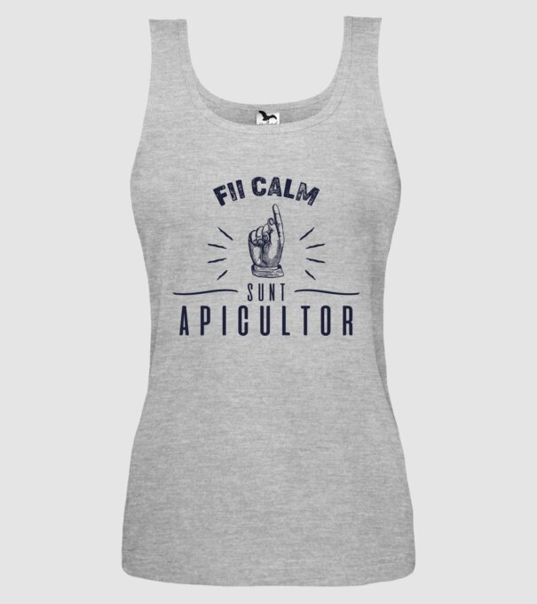 Fii calm.... sunt apicultor model gri pe tricou