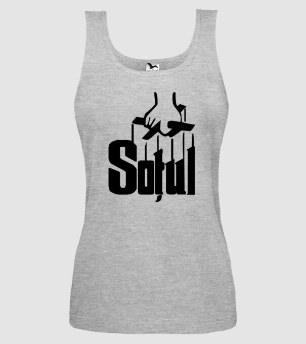 Soțul model gri pe tricou