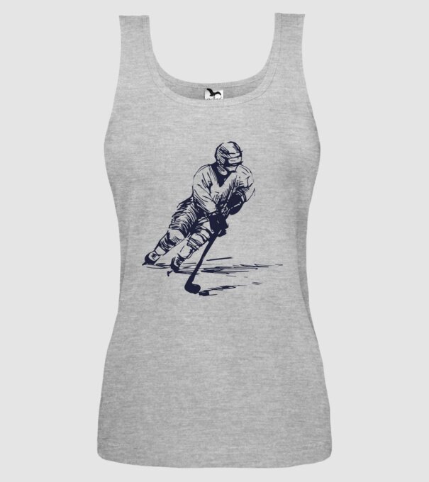 Hockey player model gri pe tricou