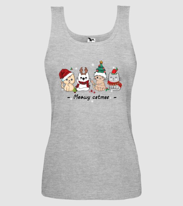 Meowy catmas 2 model gri pe tricou