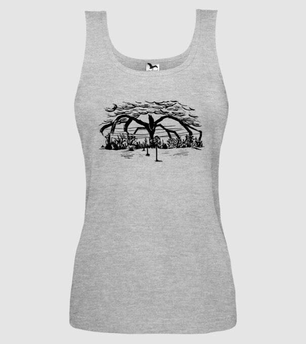 mind flayer drawing stranger things model gri pe tricou