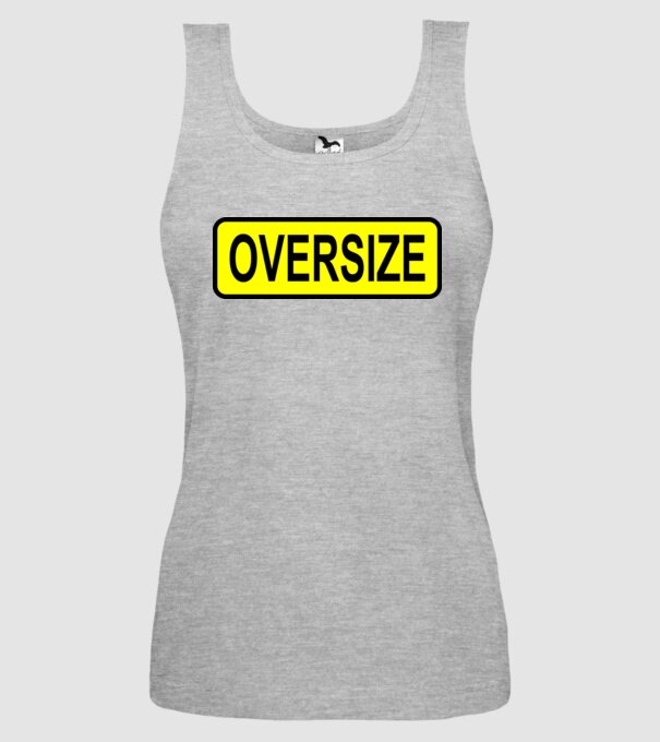 Oversize model gri pe tricou