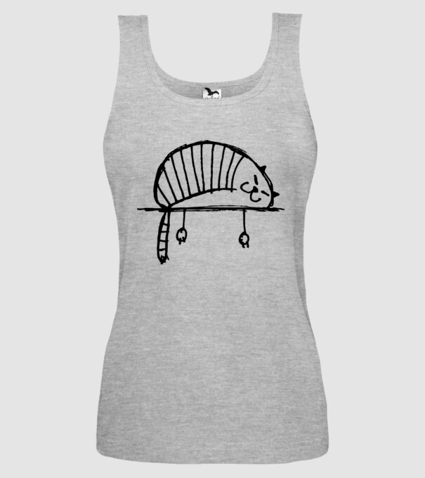 pisică model gri pe tricou