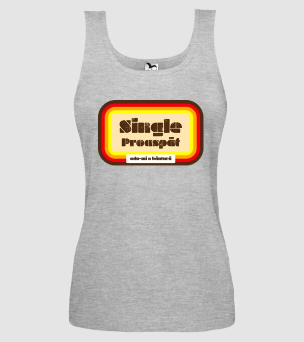 single proaspăt - adu-mi o băutură model gri pe tricou