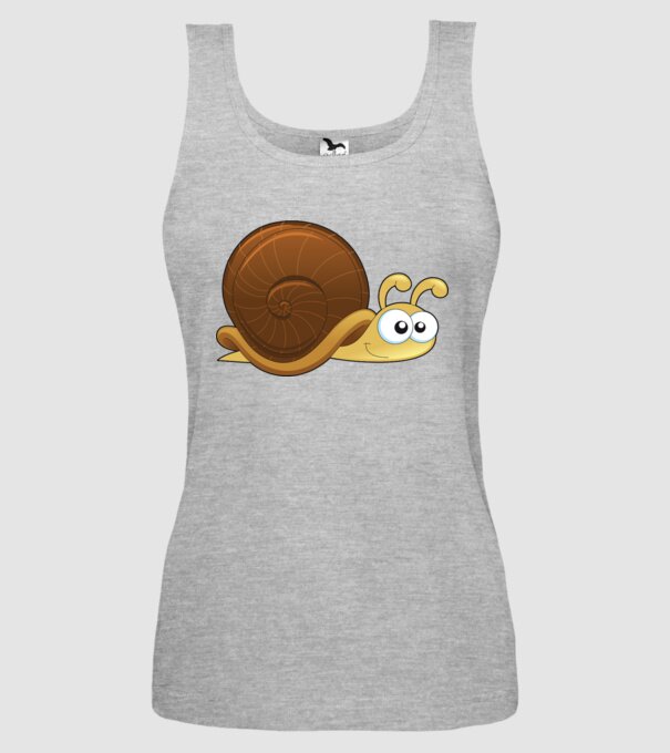 Snail model gri pe tricou
