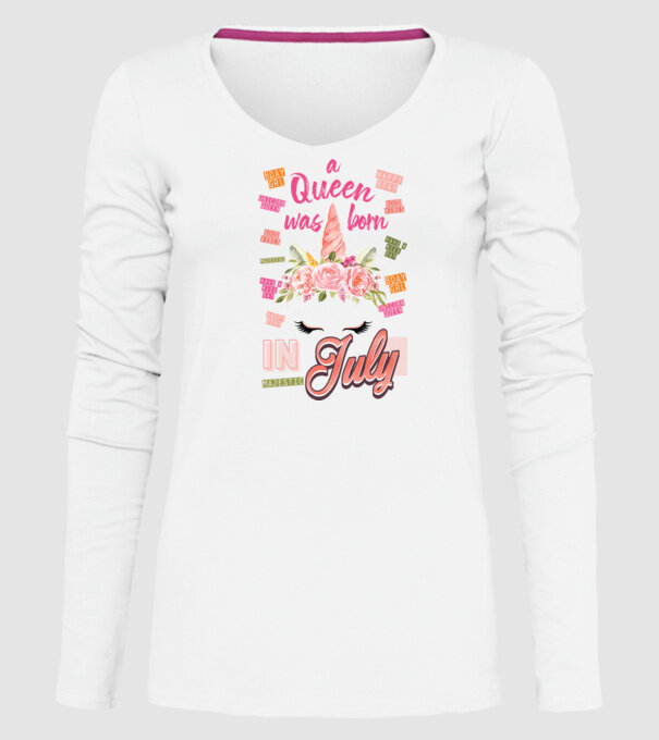 A queen was born in JÚLIUS model alb pe tricou