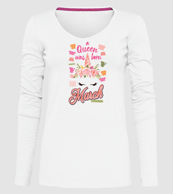 A queen was born in MÁRCIUS model alb pe tricou