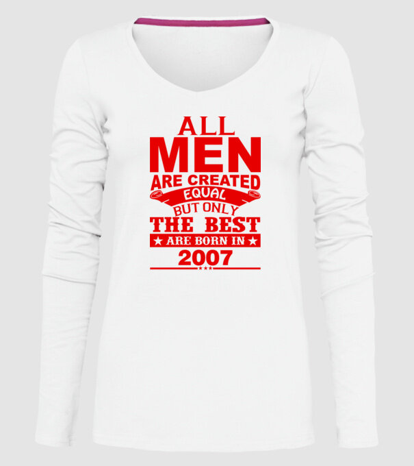 All men are created - 2007 model alb pe tricou