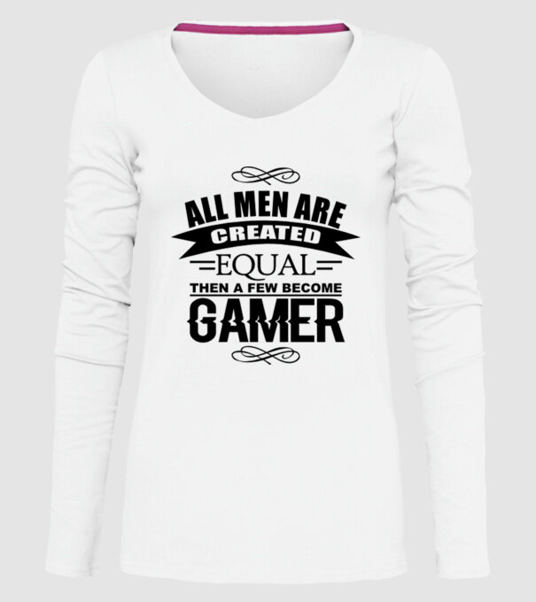 All men are created equal... model alb pe tricou