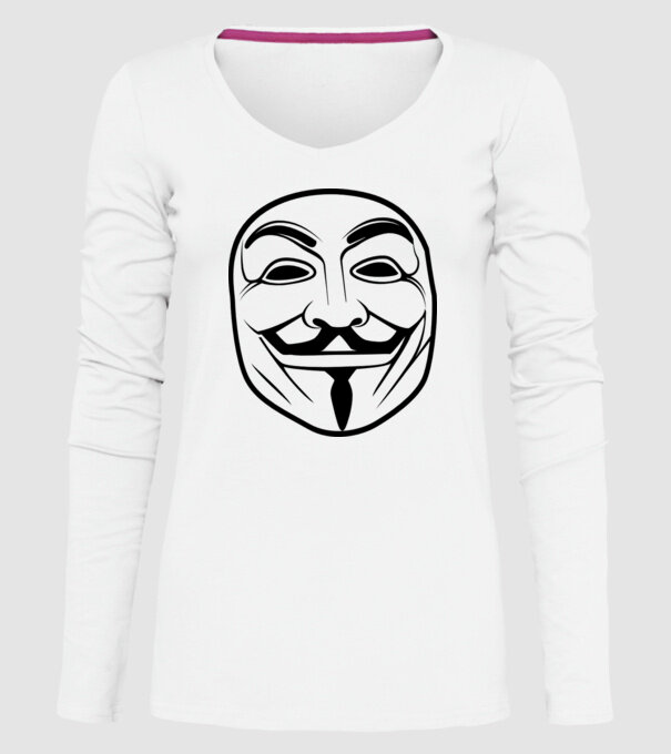 Anonymus model alb pe tricou