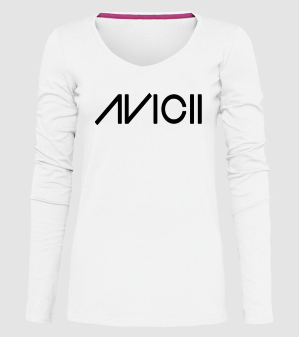 Avicii Logo model alb pe tricou