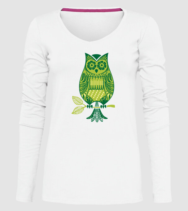 BUFNIȚĂ model alb pe tricou