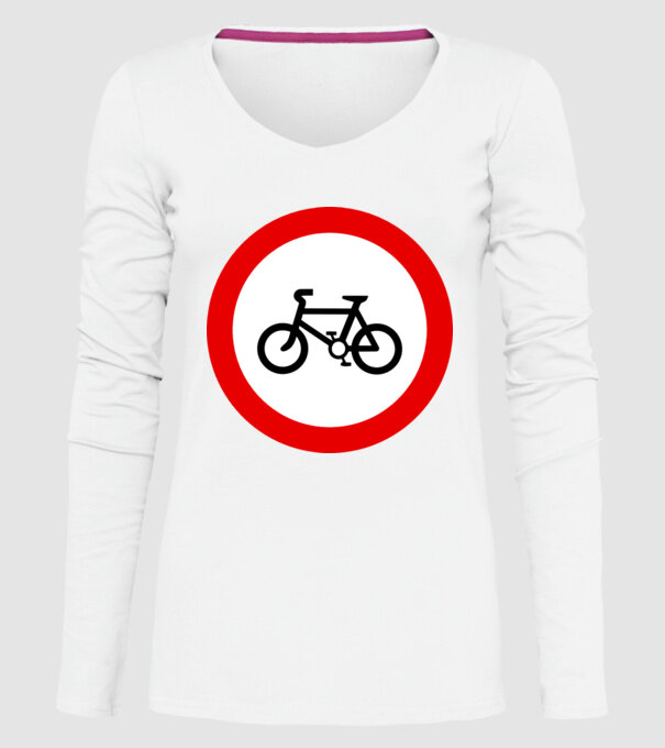 Pistă pentru Biciclete model alb pe tricou