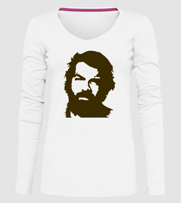bud spencer model alb pe tricou