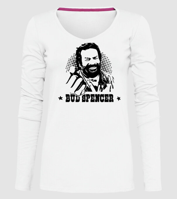 Bud Spencer model alb pe tricou