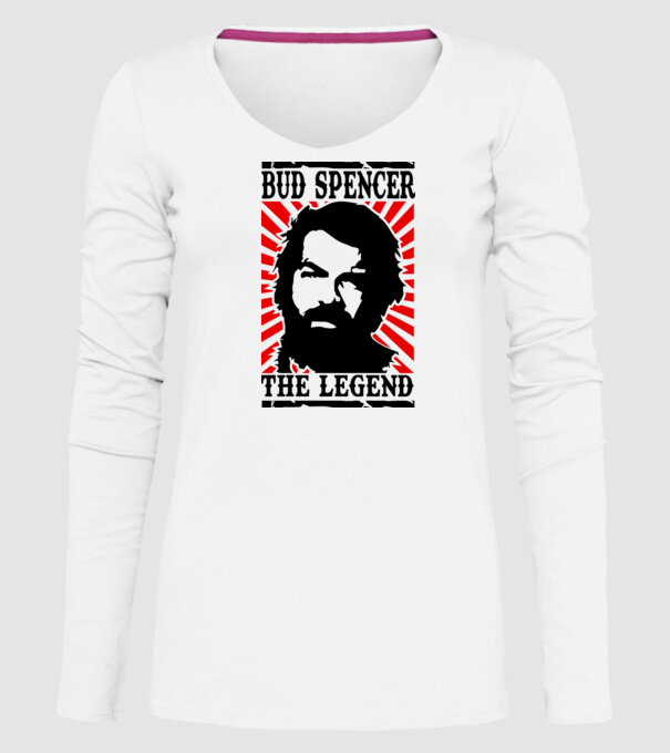 Bud Spencer Legend model alb pe tricou