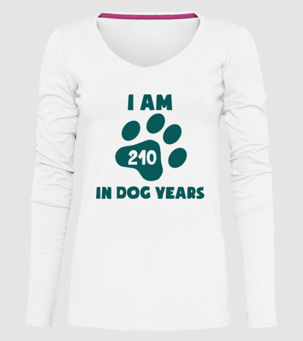 Dog Year - 210 model alb pe tricou