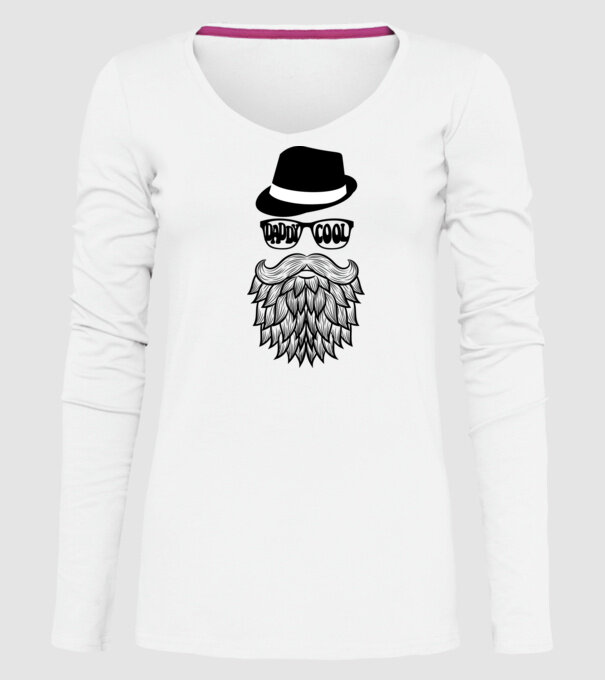 Daddy Cool model alb pe tricou