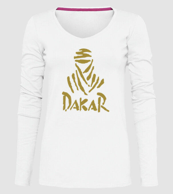 Dakar Rally model alb pe tricou