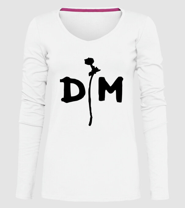 Depeche Mode model alb pe tricou