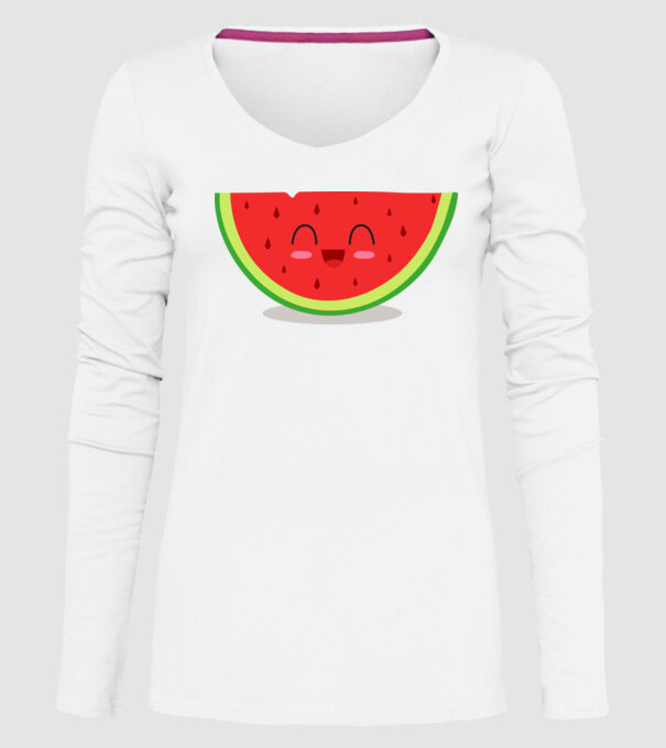 Pepene model alb pe tricou