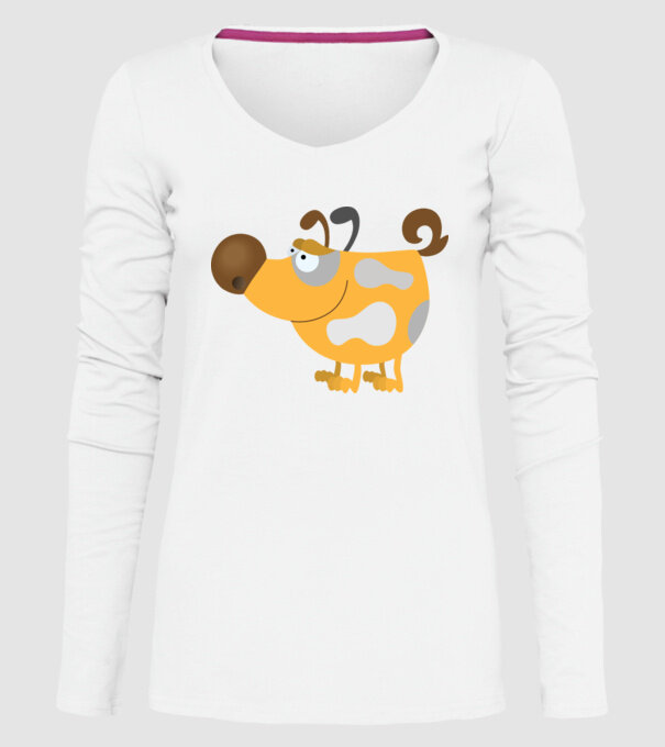 model alb pe tricou