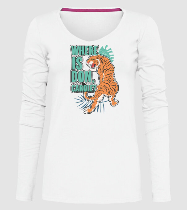 DonCarole model alb pe tricou