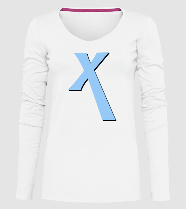 ExcaX model alb pe tricou