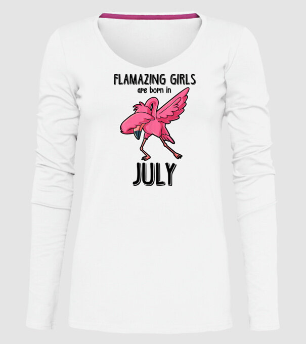 flamazing girls are born in july black model alb pe tricou