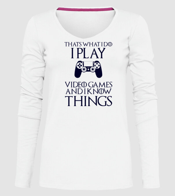 Gaming of Thrones model alb pe tricou