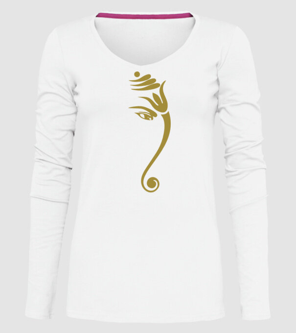 ganesha model alb pe tricou