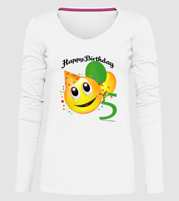 happy birthday 5th model alb pe tricou