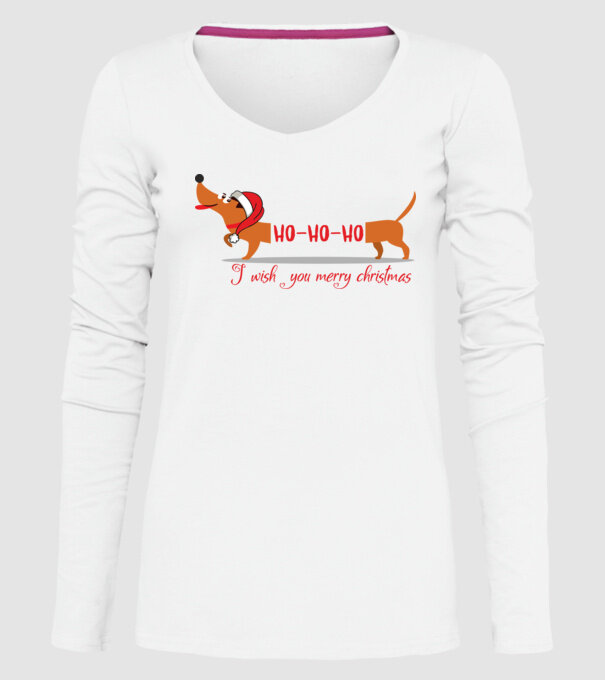 HoHoHo model alb pe tricou