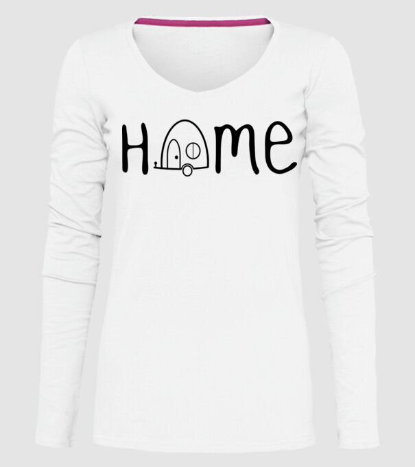 Home model alb pe tricou
