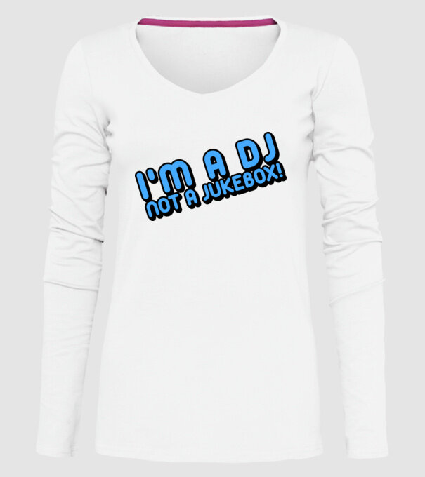'I''m a dj, not a jukebox!' model alb pe tricou