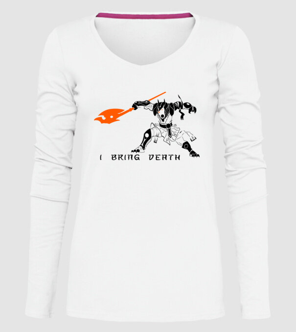 I bring death model alb pe tricou
