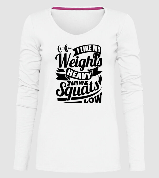 I like my weights model alb pe tricou