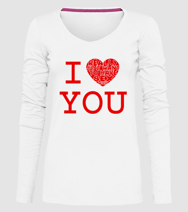 I Really Just Want To Have Sex With You model alb pe tricou