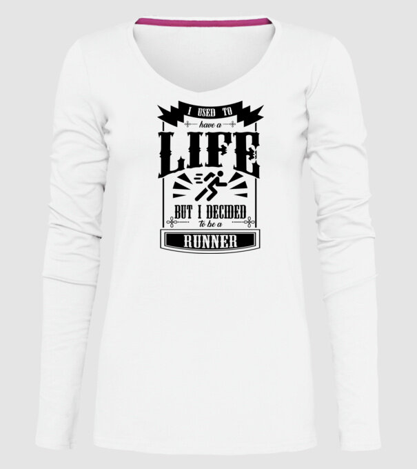 I used to have a life ATLET model alb pe tricou