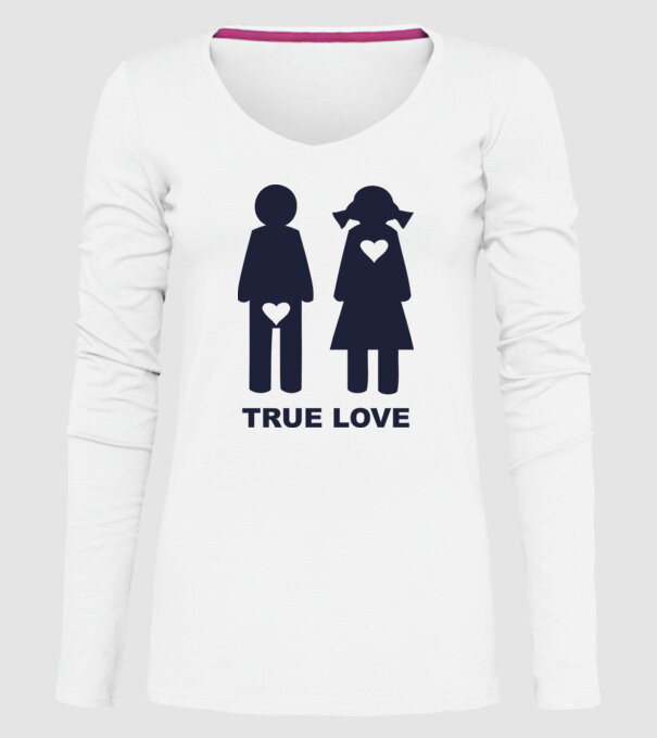 Dragoste Adevărată model alb pe tricou