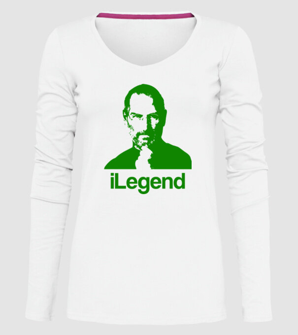 iLegend Steve Jobs model alb pe tricou