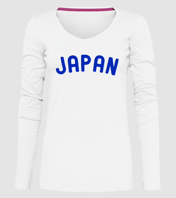 Japan model alb pe tricou
