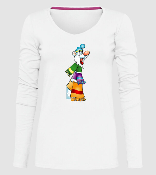urs polar model alb pe tricou